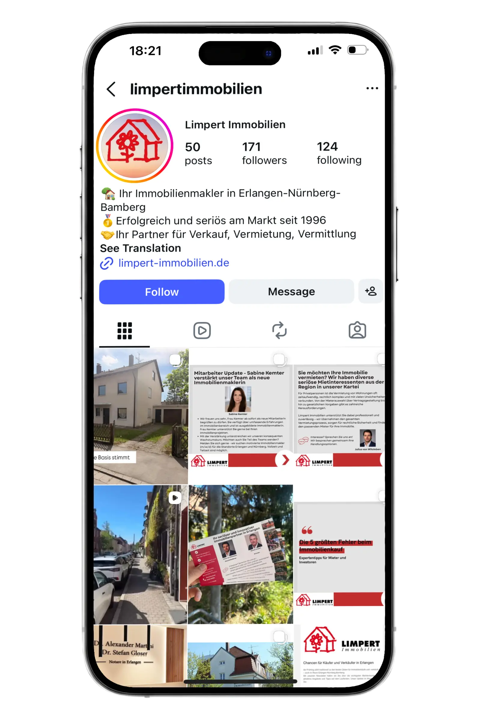 Gerald Limpert Immobilien Instagram